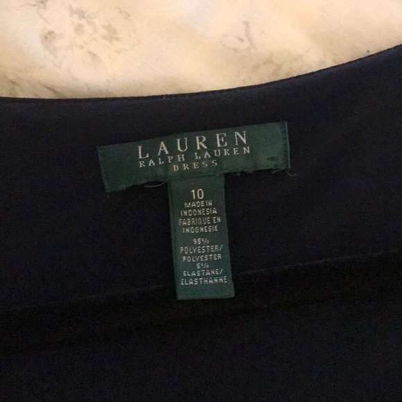 SALE 🎉🎉Lauren Ralph Lauren Navy dress size 10 - Picture 3 of 5